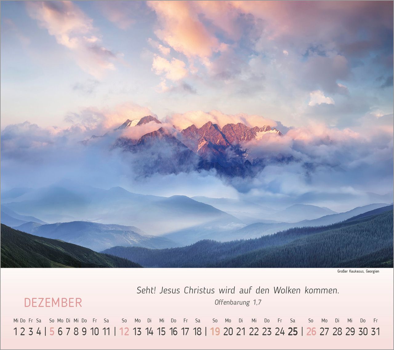 Tischkalender - Wunderbare Bergwelt 2027