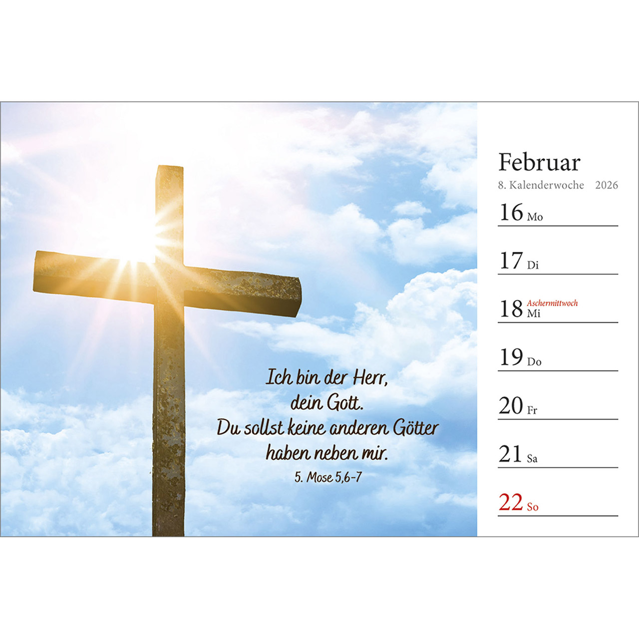 Tischkalender - In deine Hand stell ich den Tag 2026