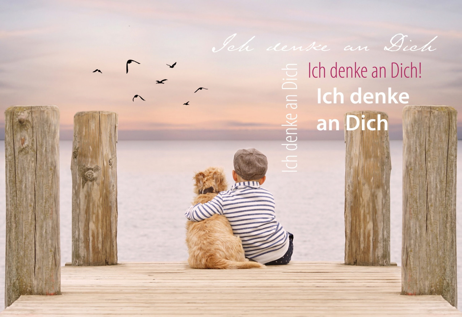 Postkarte 'Ich denke an dich'