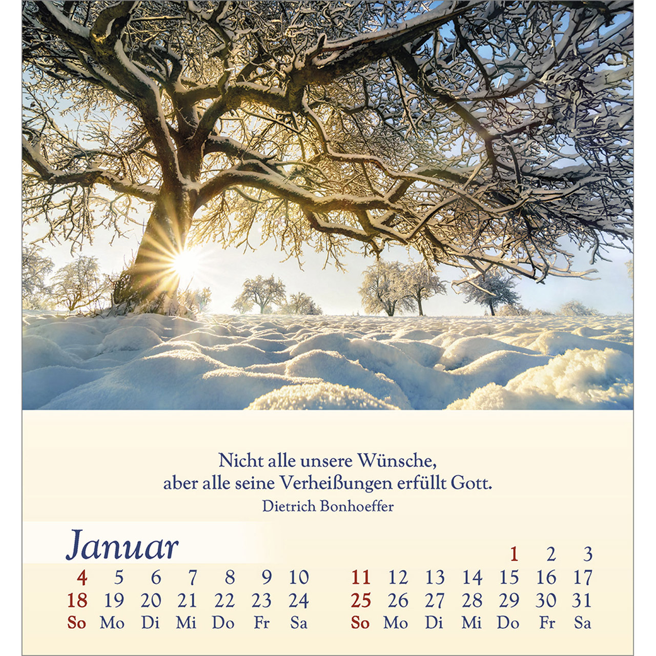 Tischkalender - Licht für deine Seele 2026
