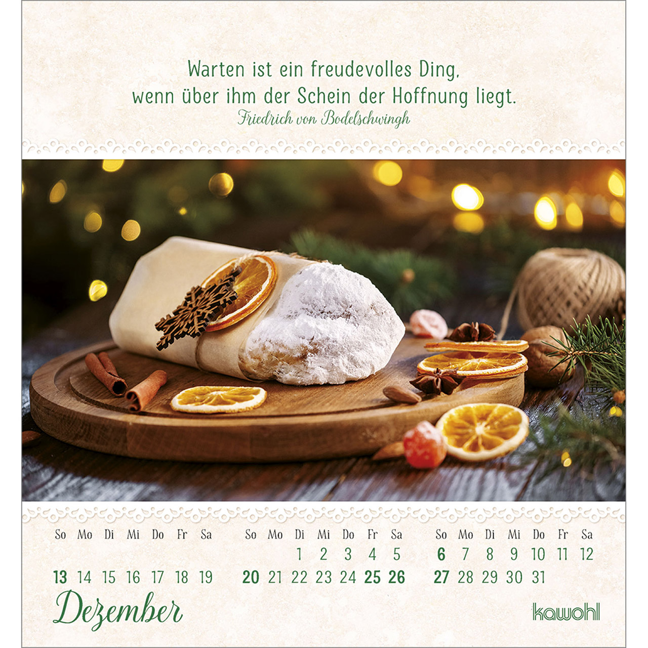 Tischkalender - Von Herzen ein gutes Jahr 2026