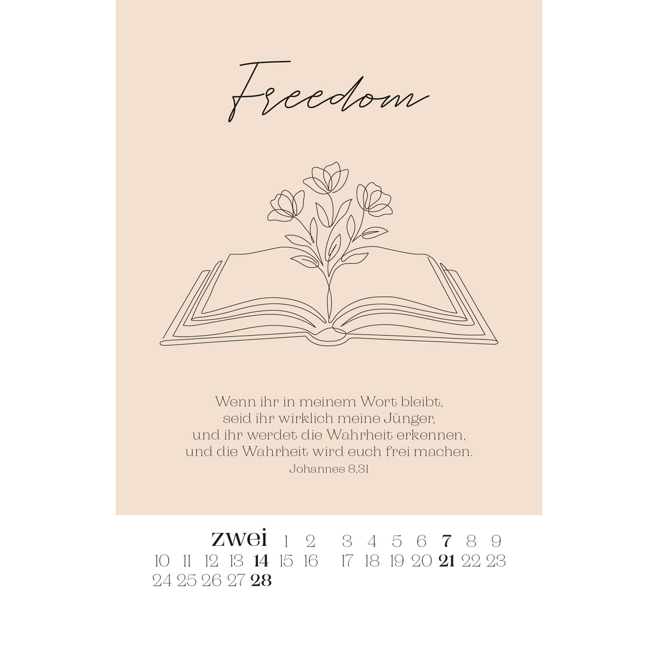 Postkartenkalender - Wonderfully made 2027