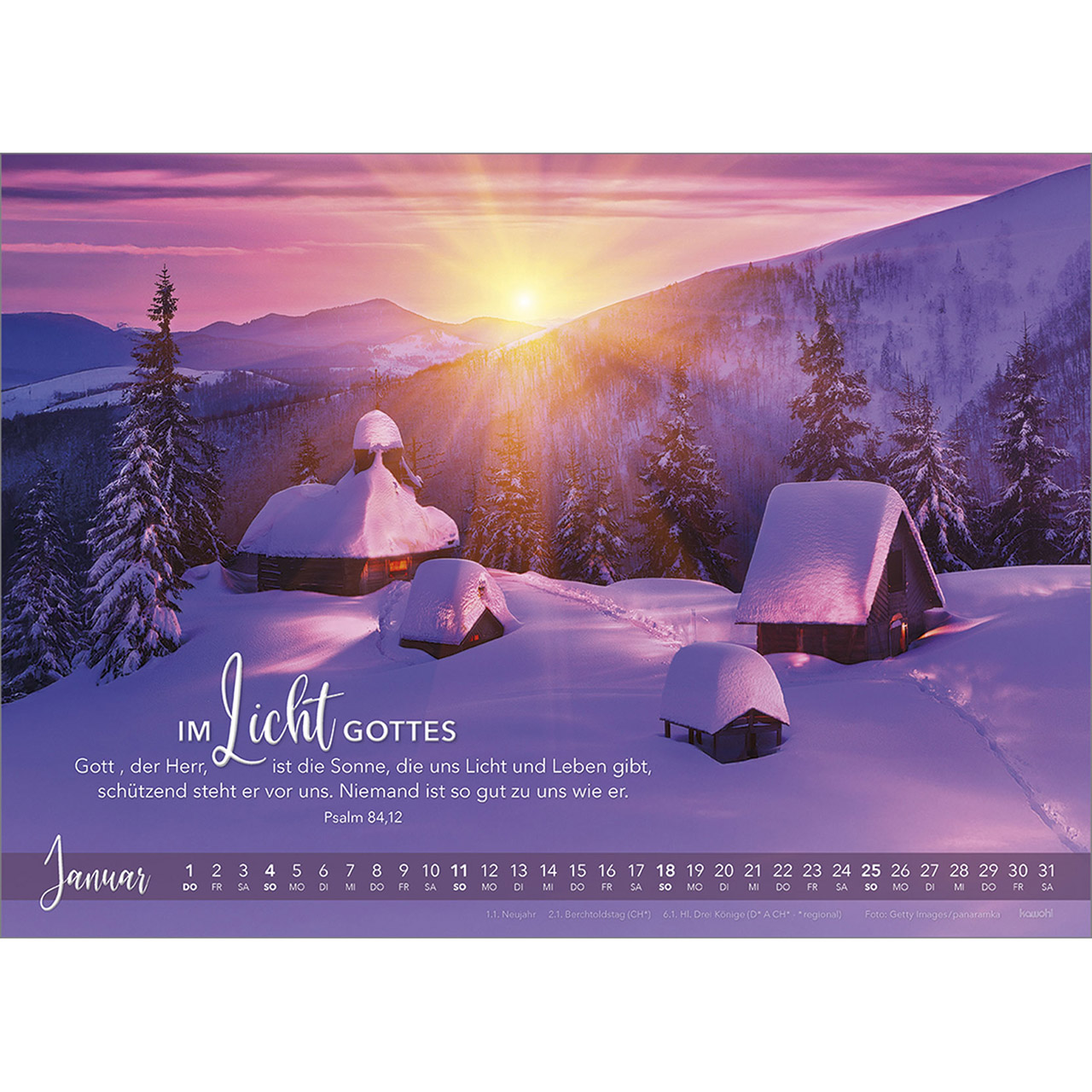 Wandkalender - Die Liebe bleibt 2026
