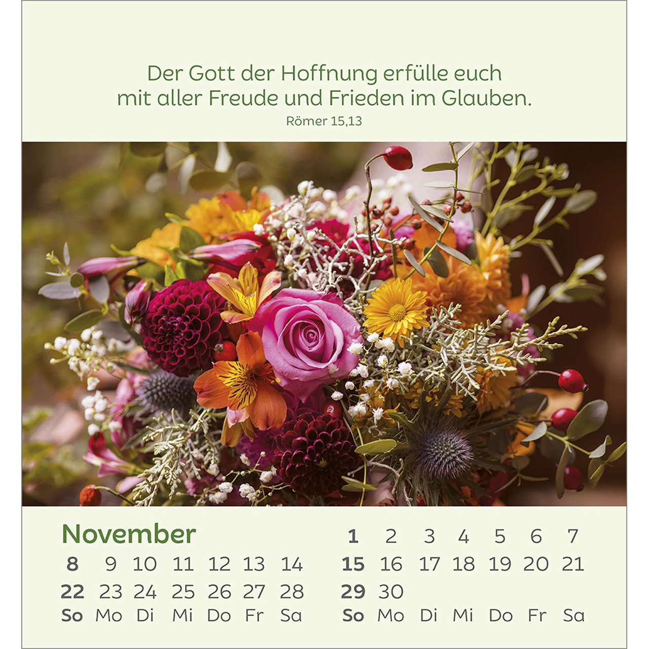 Tischkalender - Kleine Blumengrüße 2026