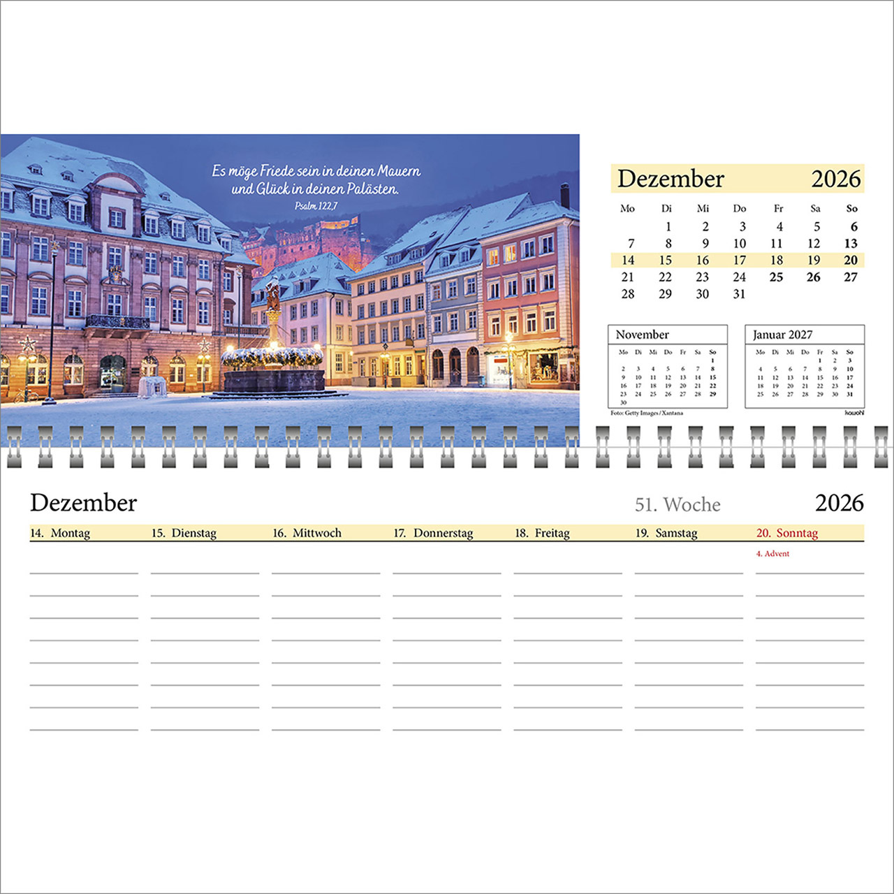 Tischkalender - In deine Hand leg ich den Tag 2026