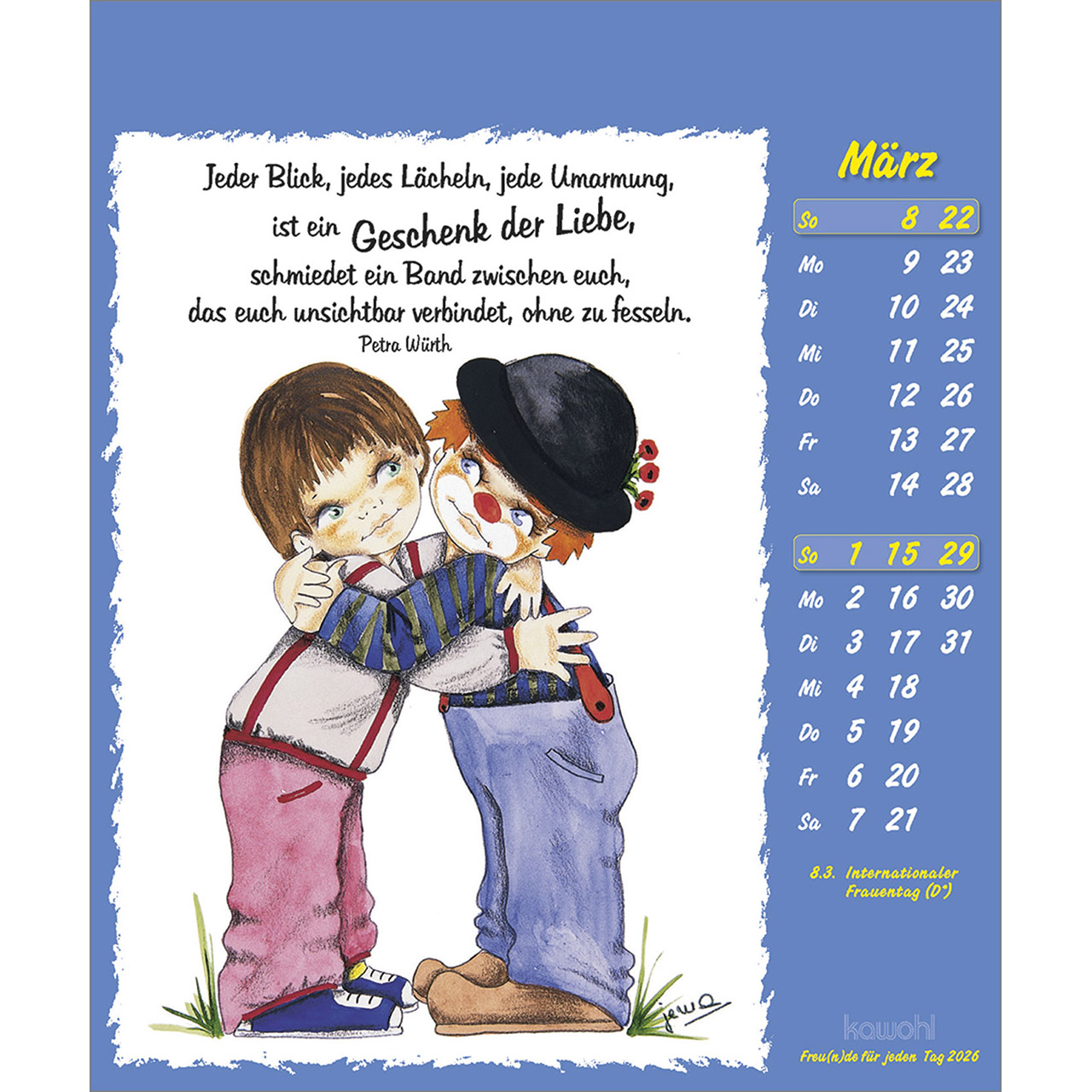 Postkartenkalender - Freu(n)de für jeden Tag 2026