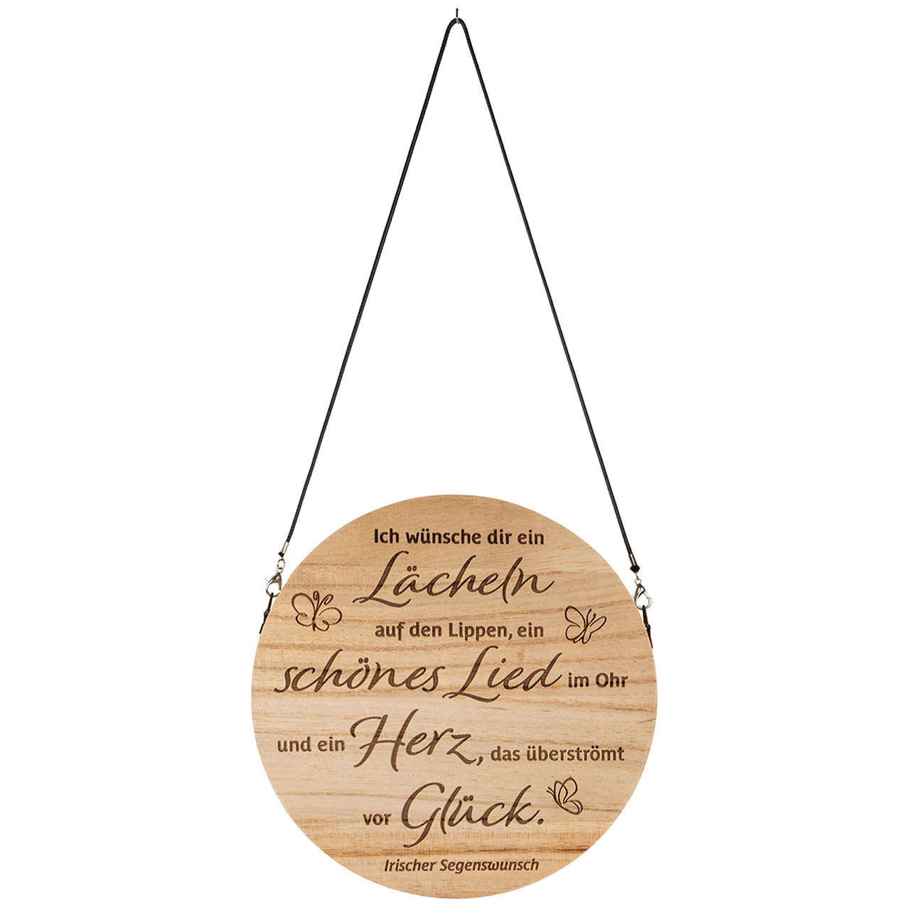 Ich wünsche dir ein Lächeln Wanddekoration - Ich wünsche dir ein Lächeln - Holz Schmetterling