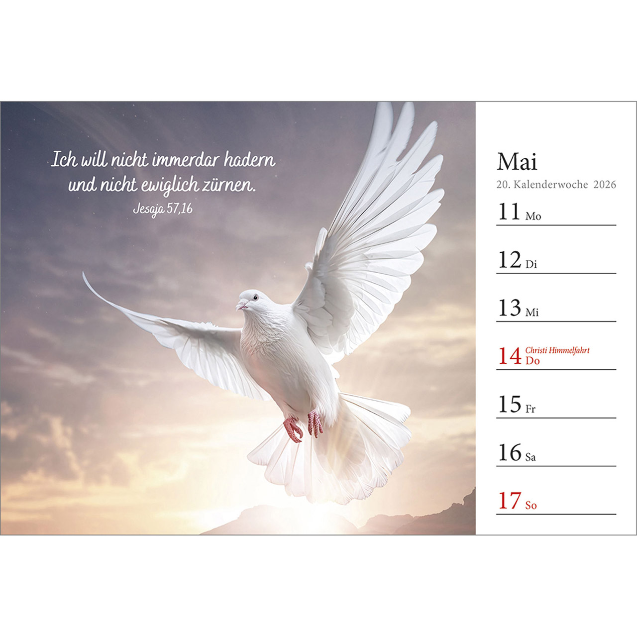Tischkalender - In deine Hand stell ich den Tag 2026