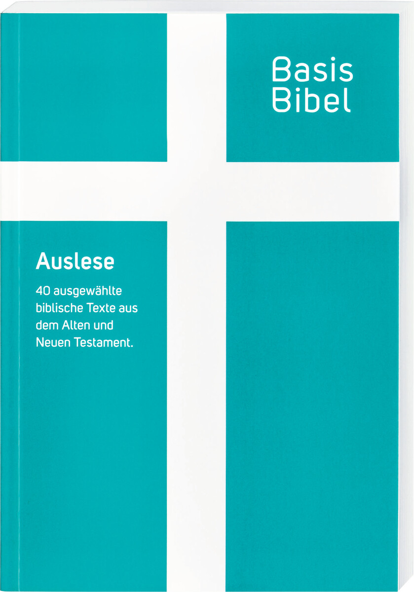 BasisBibel - BasisBibel. Auslese Taschenbuch. - Bibel hellblau Kreuz