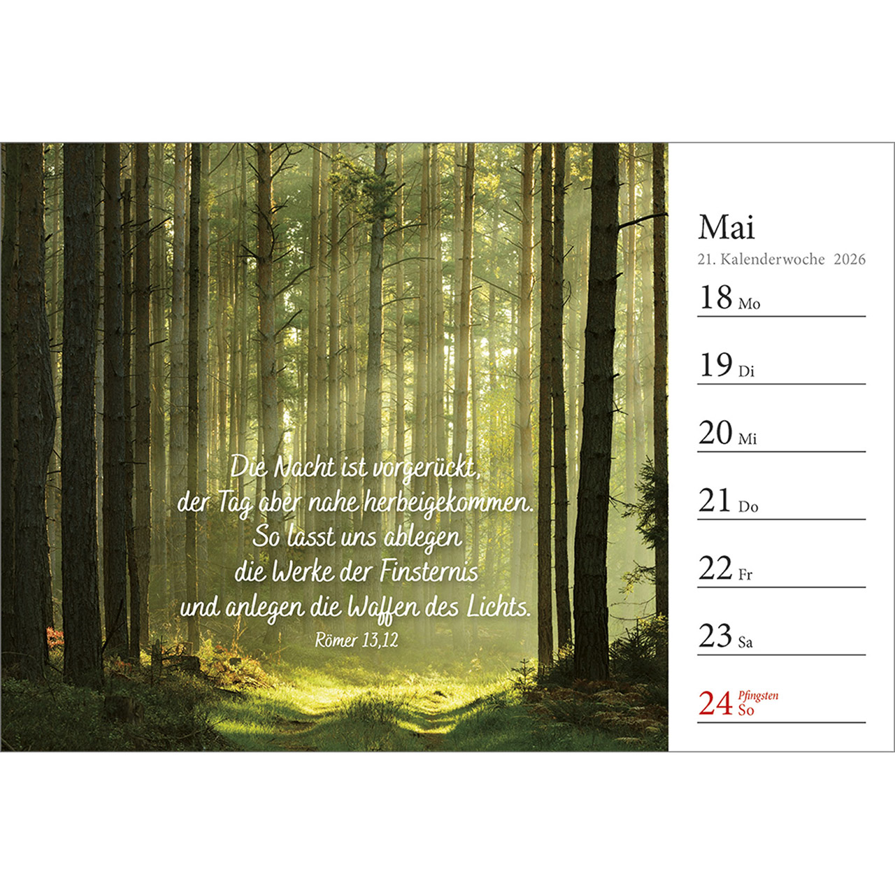 Tischkalender - In deine Hand stell ich den Tag 2026