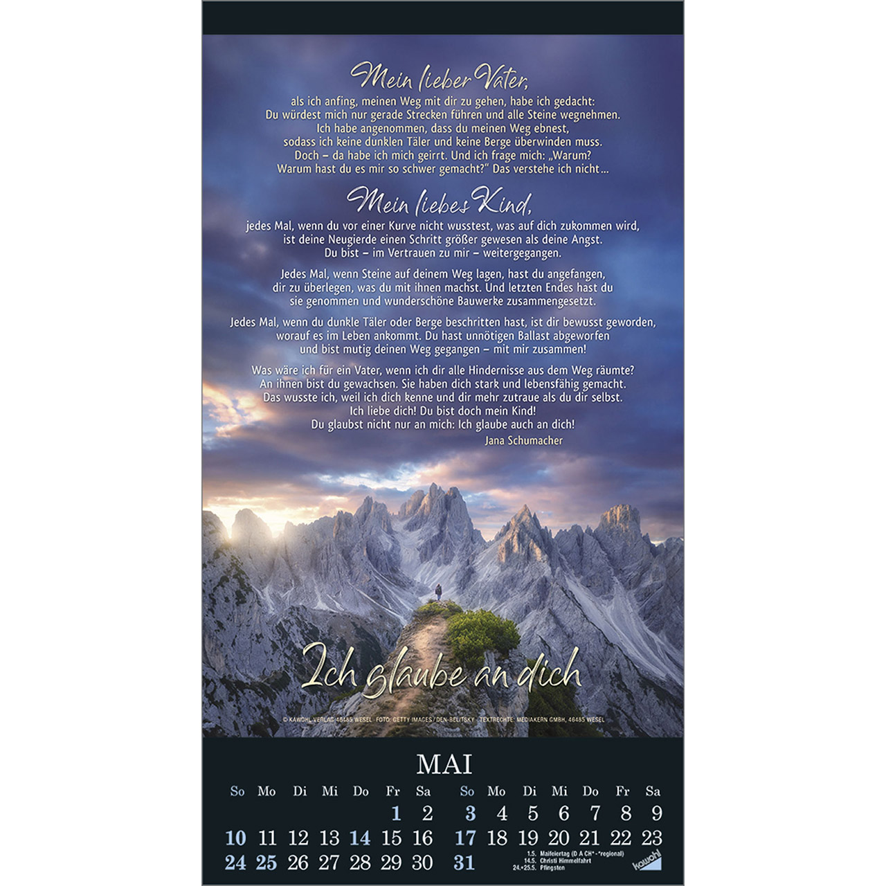 Wandkalender - Die Wunder deiner Werke 2026