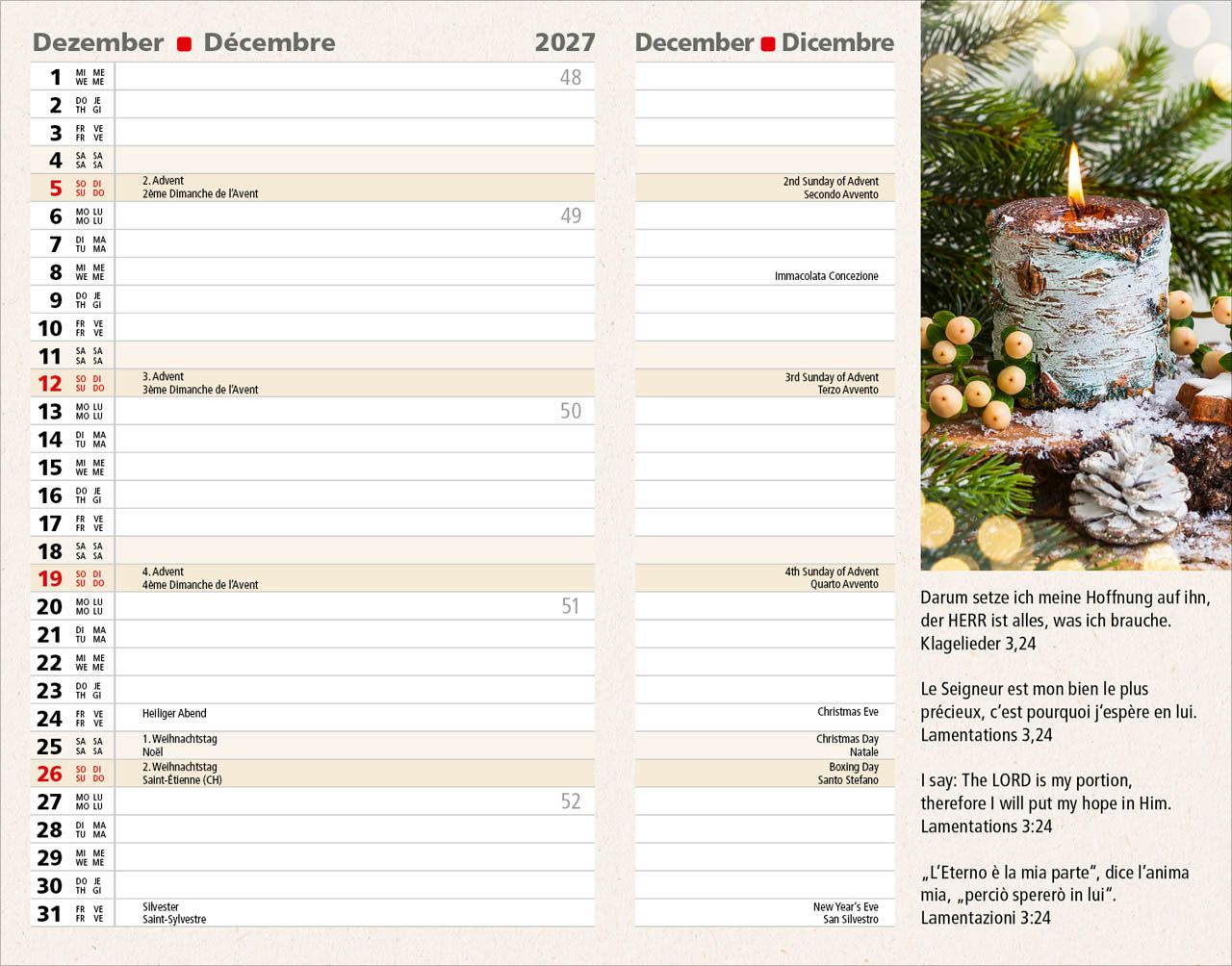 Terminkalender - Agenda 2027