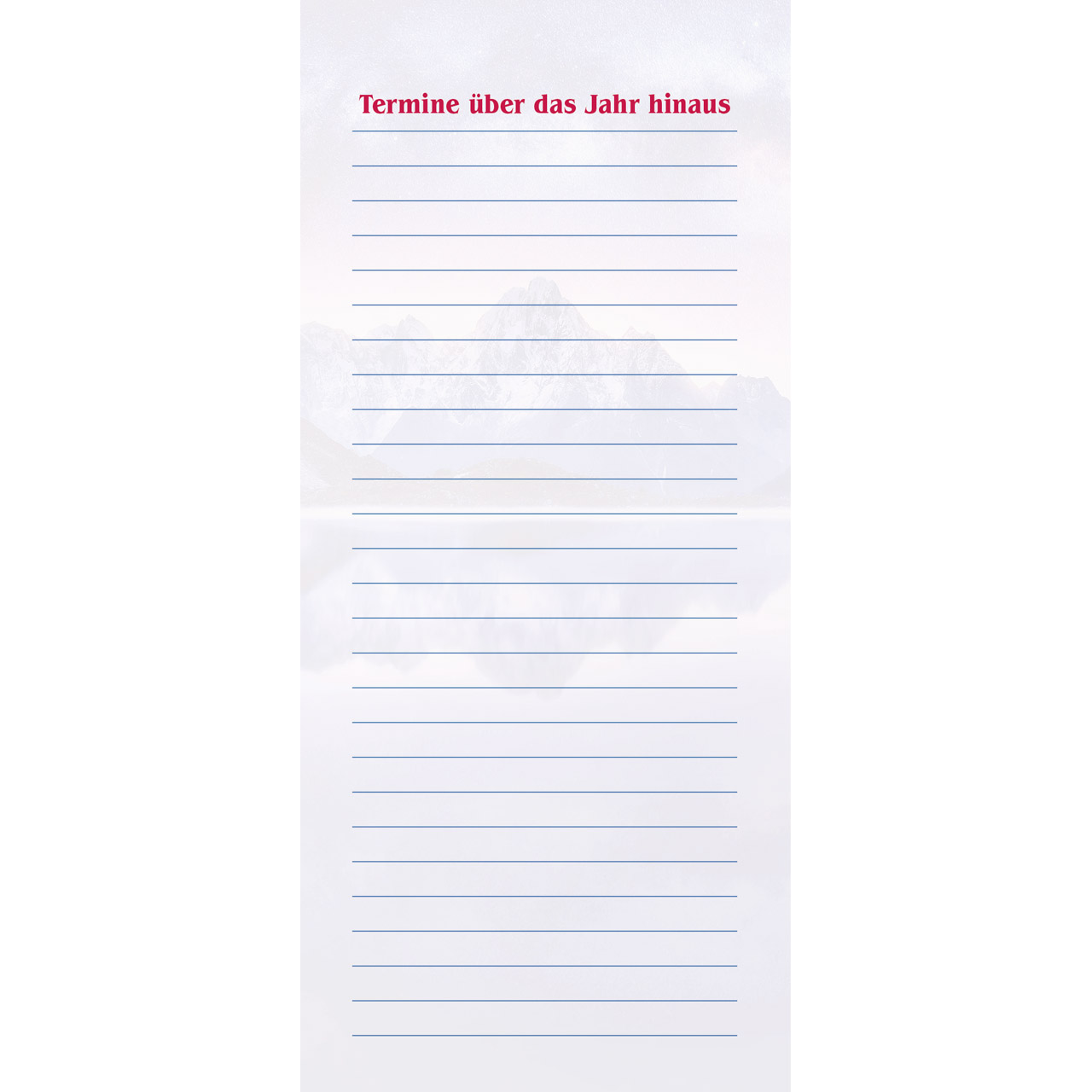 Terminkalender - Das will ich mir schreiben in Herz und Sinn 2027