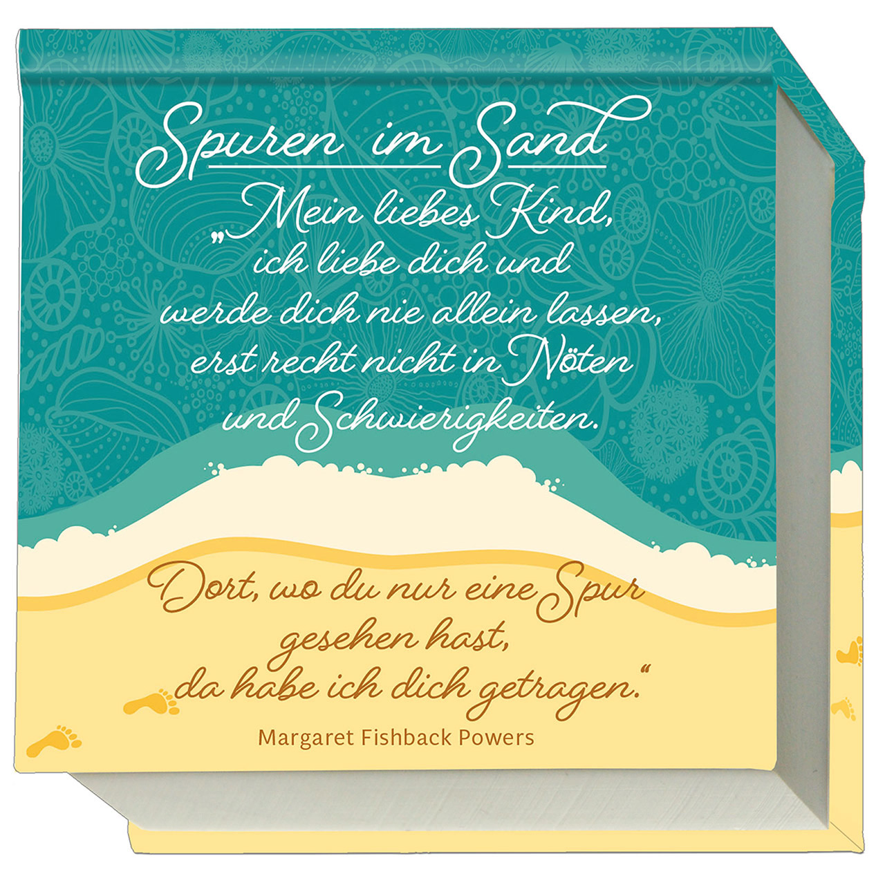 Spuren im Sand Notizblock - Spuren im Sand - Wellen Sand grafisch