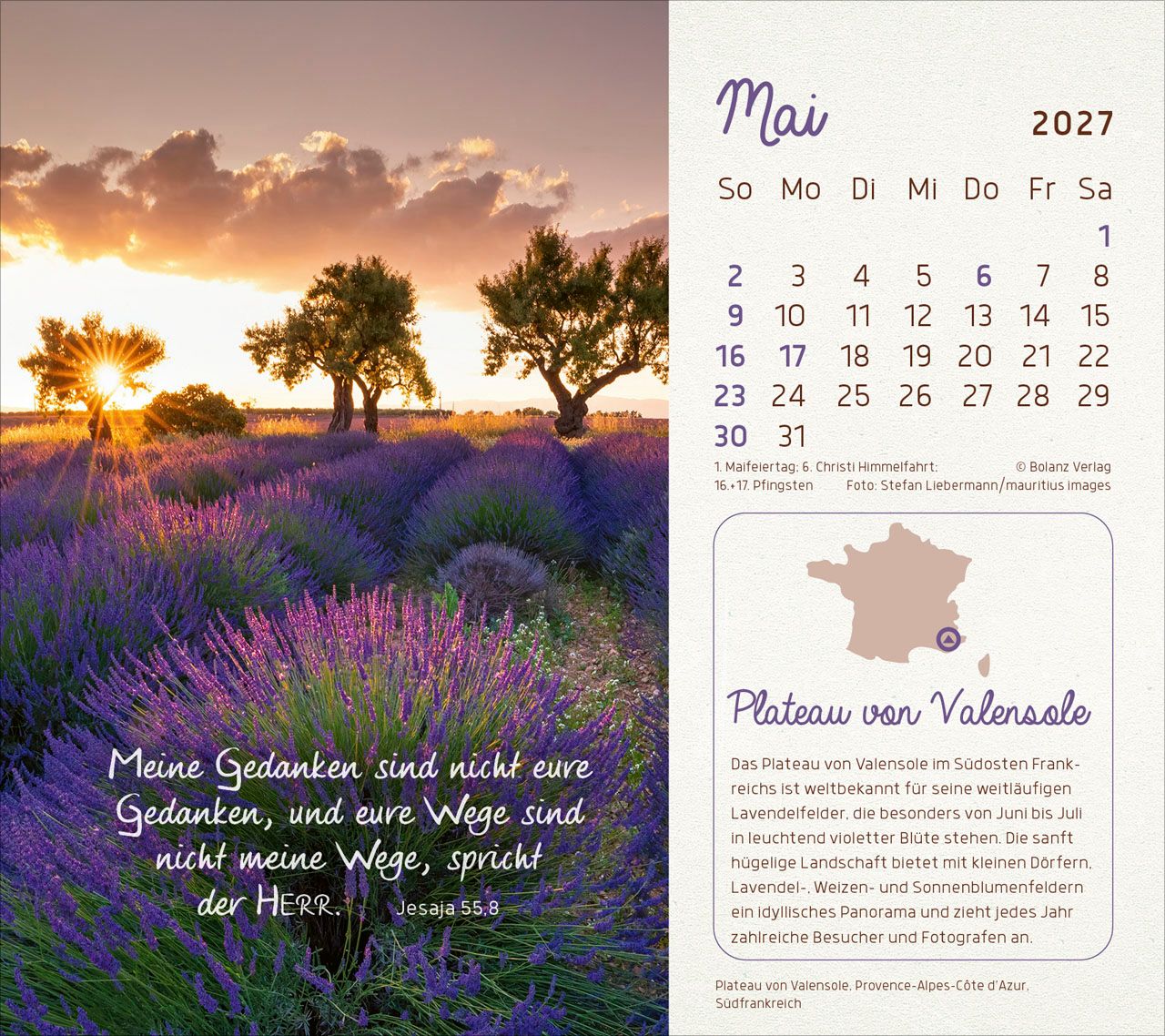 Tischkalender - Faszinierende Schöpfung 2027 Tischkalender