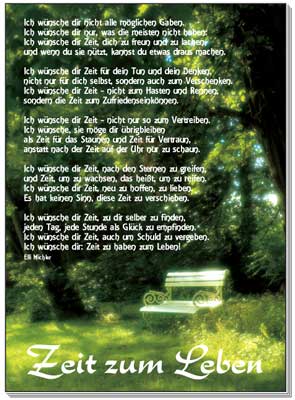 Zeit zum Leben