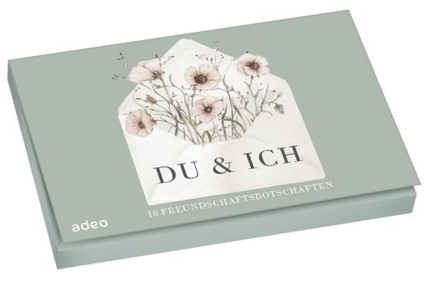 Postkarte - Postkartenbox 'Du & Ich' - Postkartenbox Blumen