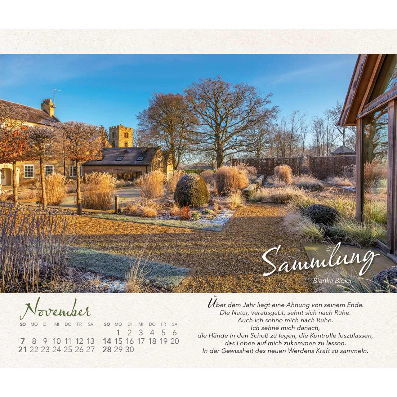 Postkartenkalender - Wo Himmel und Erde sich zart berühren 2027