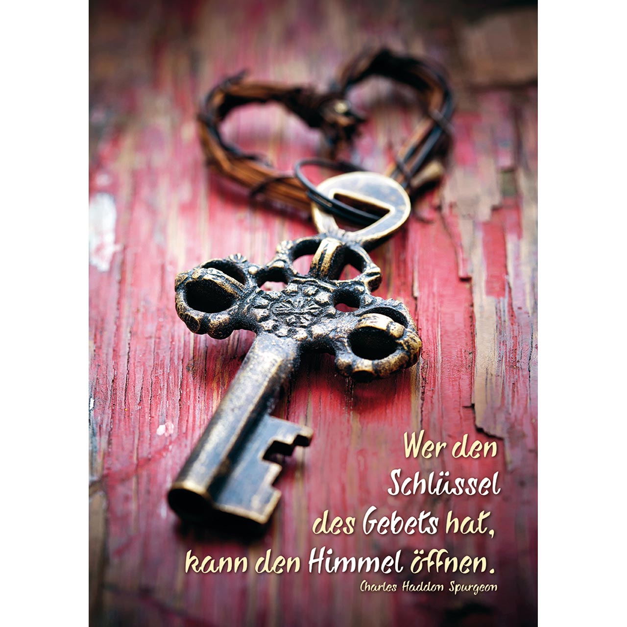 Wer den Schlüssel Poster - Wer den Schlüssel - Schlüssel Herz