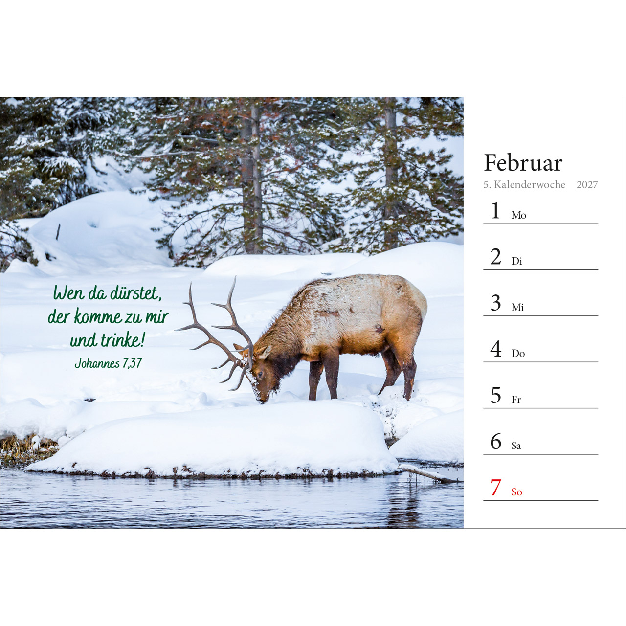 Aufstellkalender - In deine Hand stell ich den Tag 2027