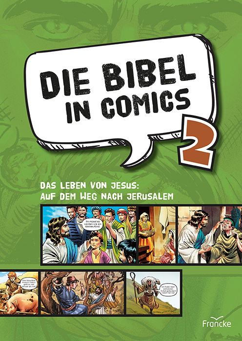 Die Bibel in Comics 2 Buch - Die Bibel in Comics 2 - Grün Comic Sprechblase Schaf Hirte