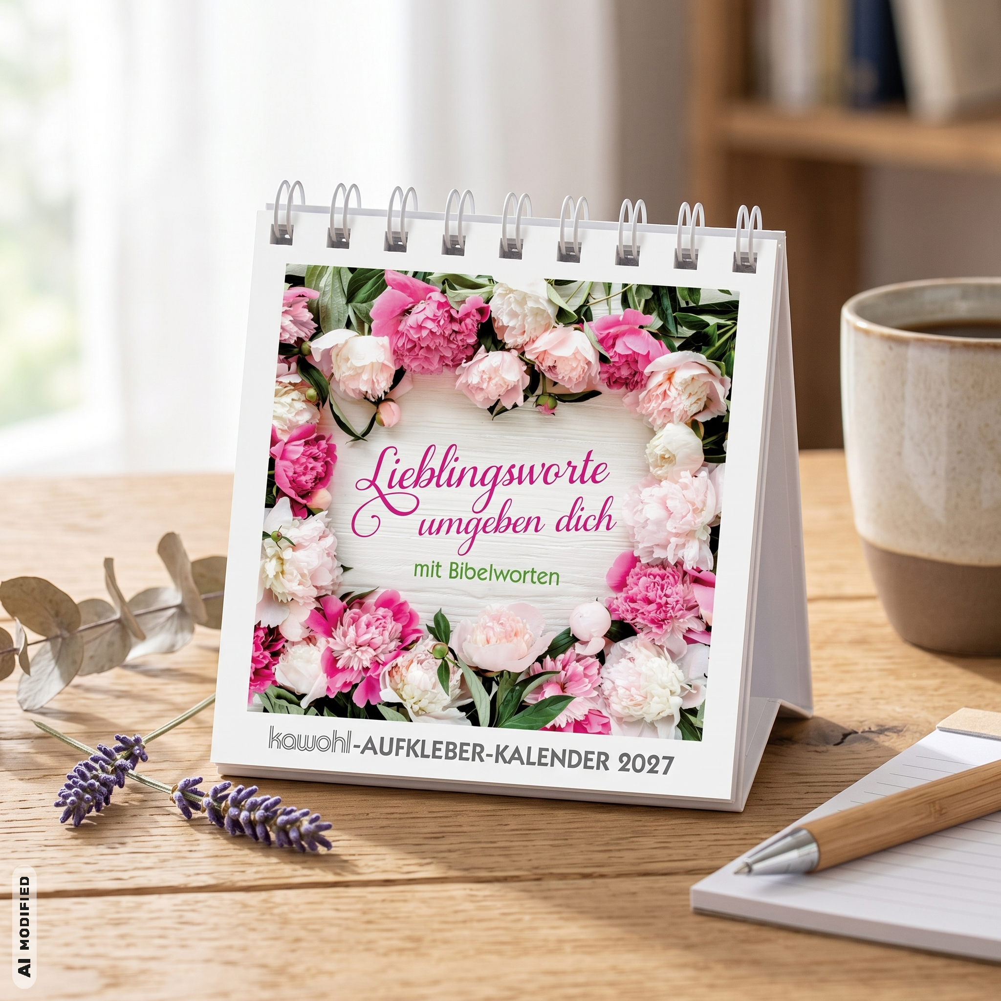 Aufkleberkalender - Lieblingsworte umgeben dich 2027