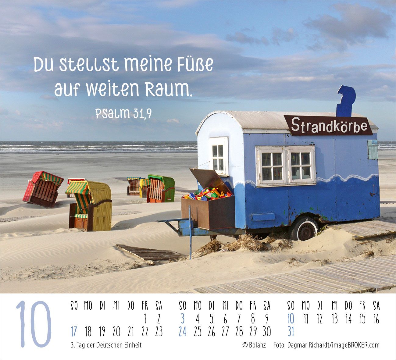 Aufstellkalender - Zeit für Meer 2027