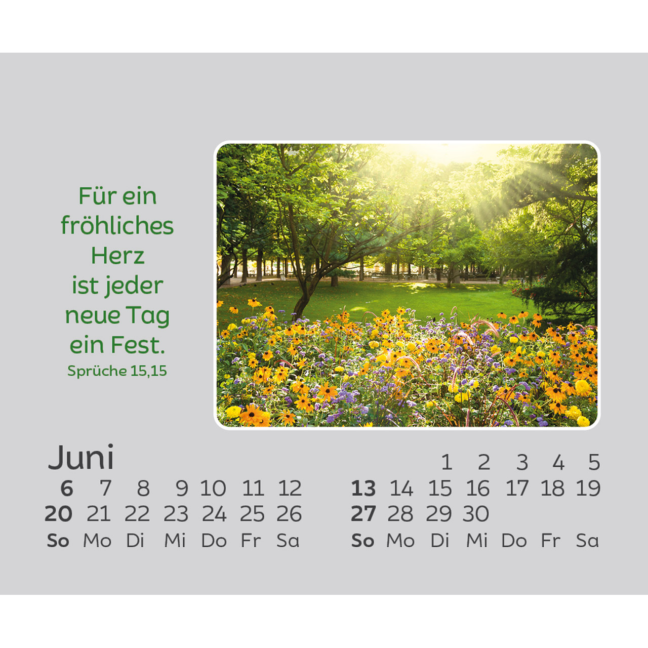 Aufstellkalender - Freude für jeden Tag 2027