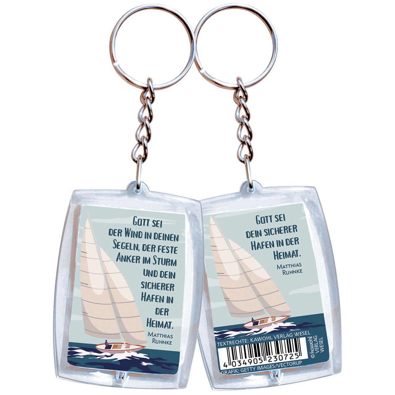 Gott sei der Wind in deinen Segeln Schlüsselanhänger - Gott sei der Wind in deinen Segeln - Segelboot