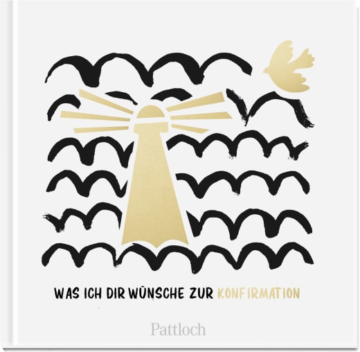 Geschenkbuch - Was ich dir wünsche zur Konfirmation - Buch Leuchtturm Vogel Wellen