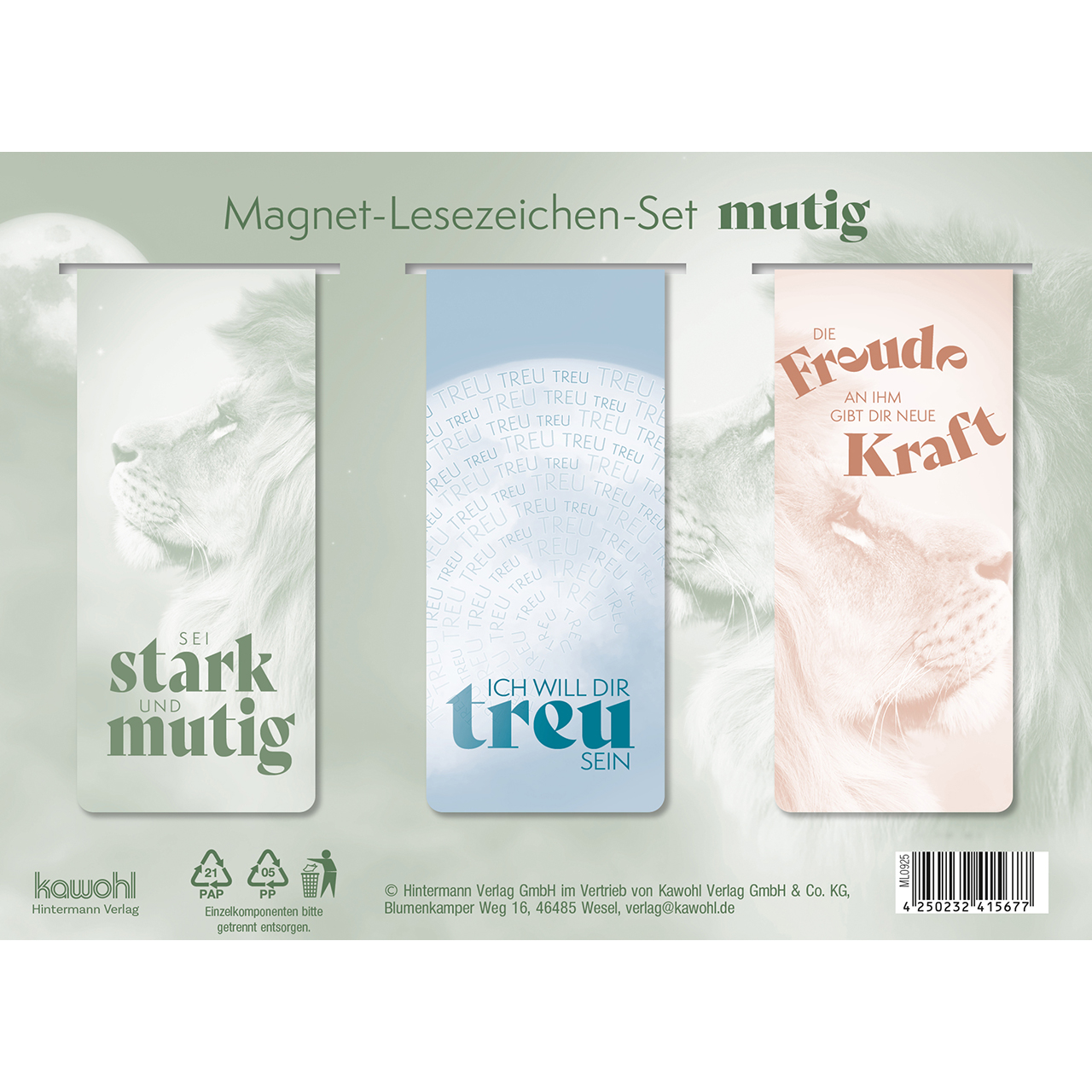 Lesezeichen - mutig - Löwe