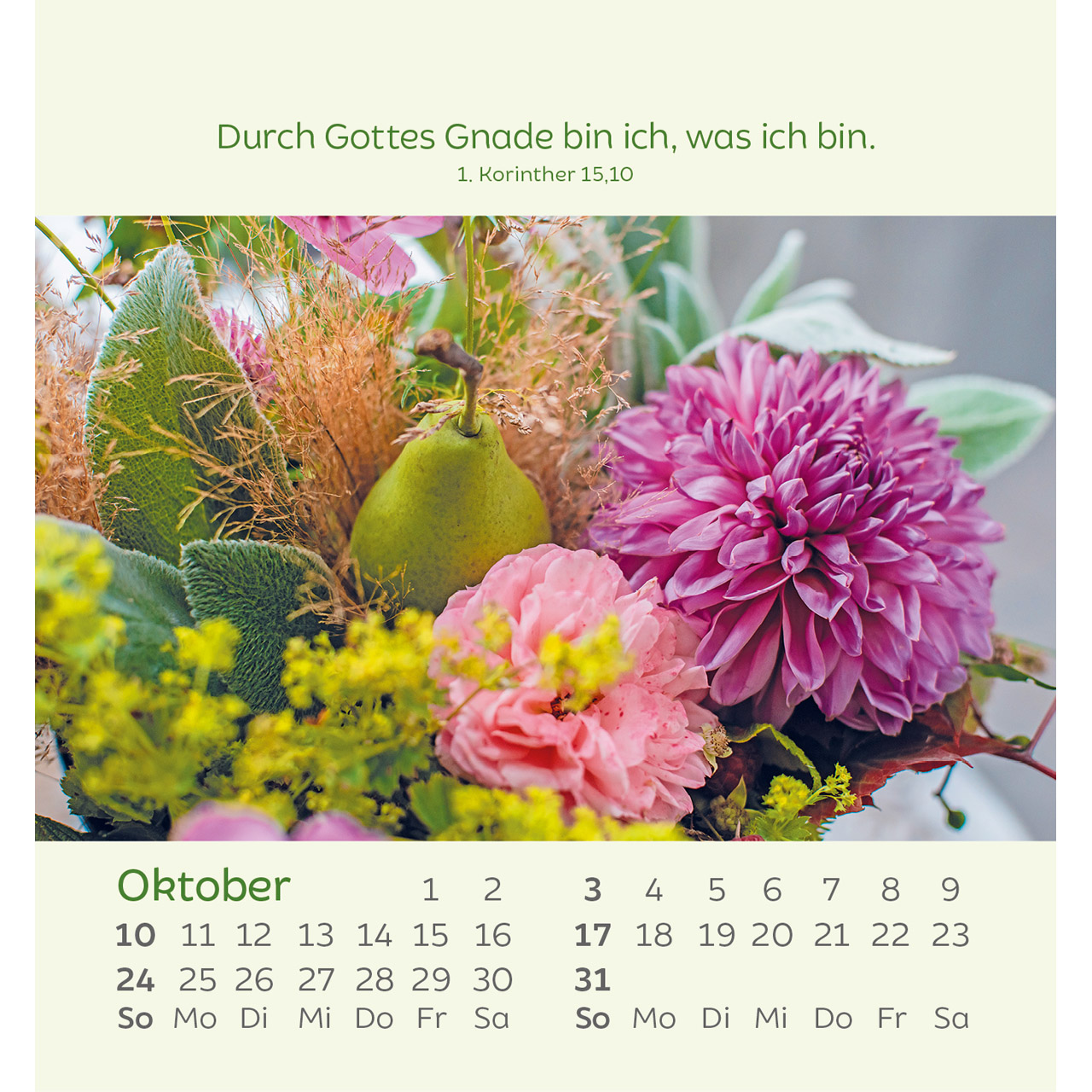 Aufstellkalender - Kleine Blumengrüße 2027