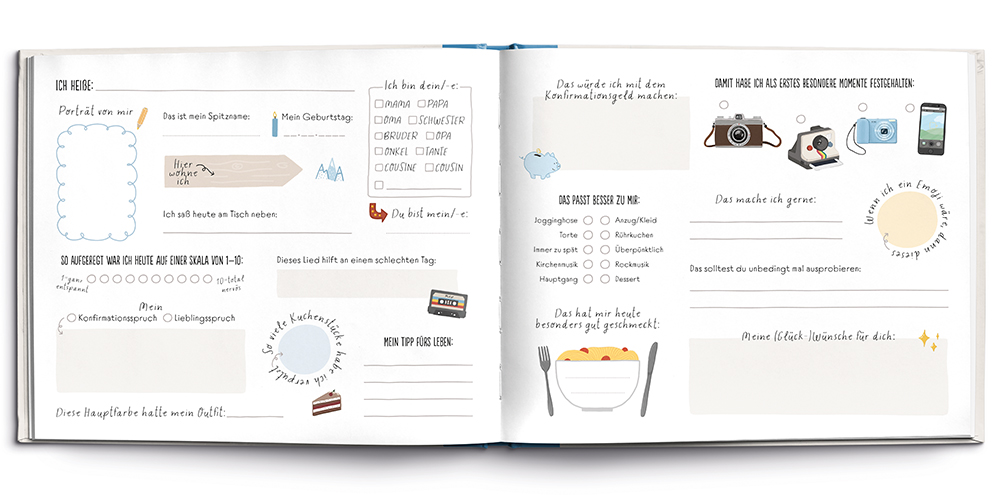 Gästebuch - Meine Konfirmation in einem Buch