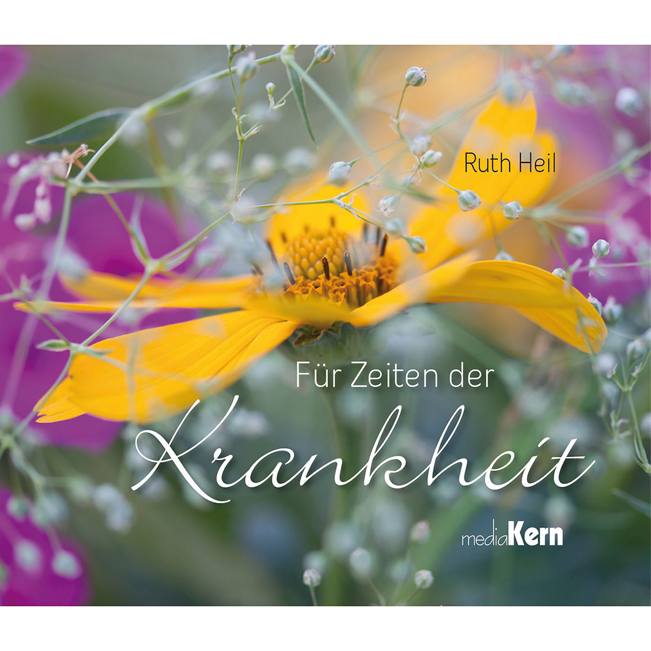 Geschenkbuch - Für Zeiten der Krankheit - gelbe Blume