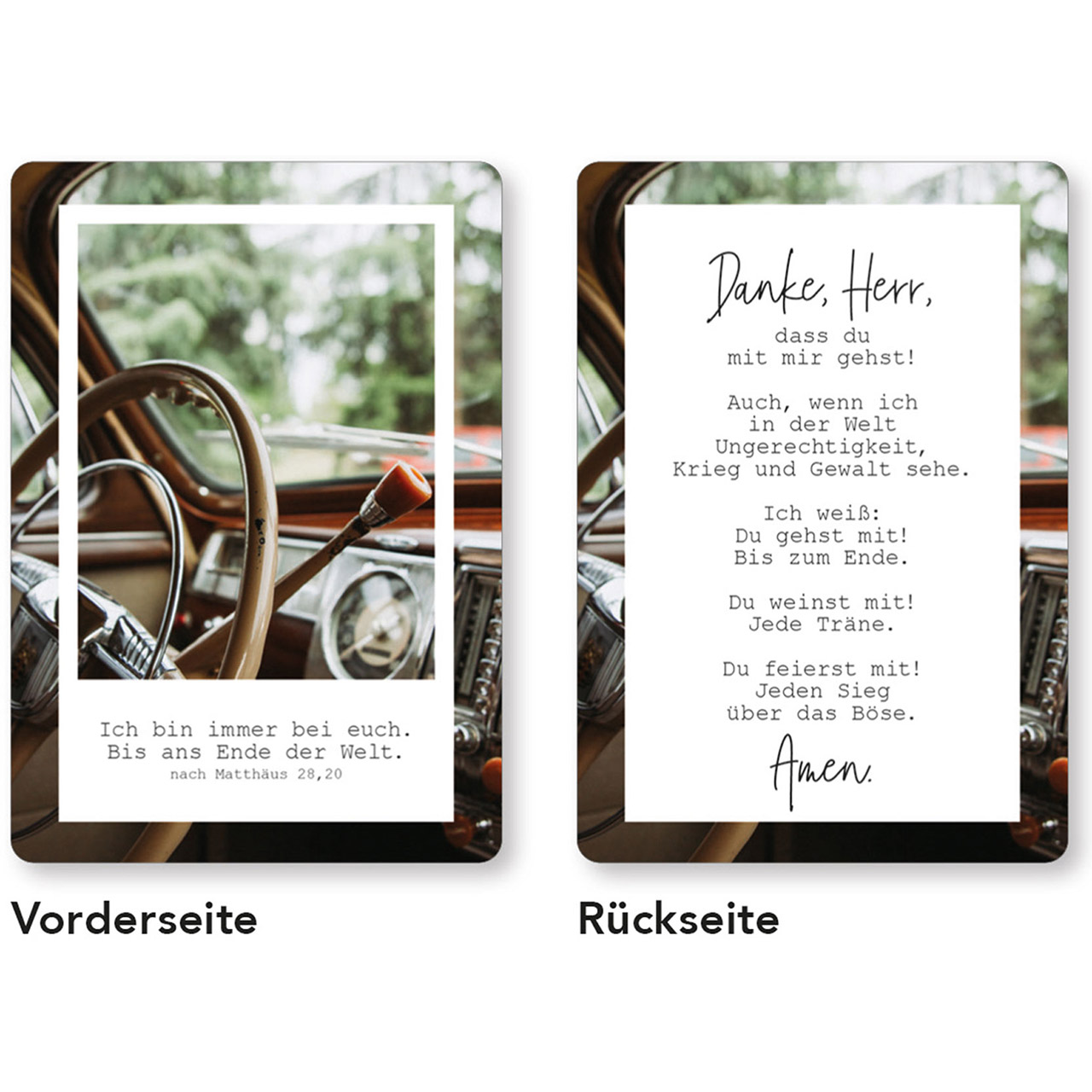 Karten-Box Papier - Gesegnet & getragen - Heißluftballons