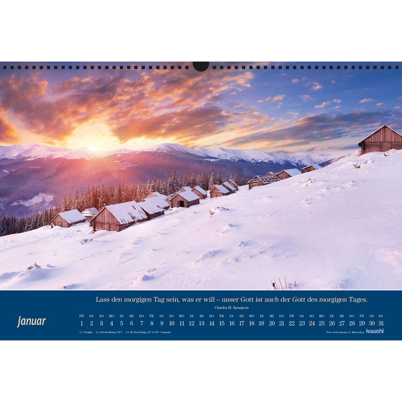 Wandkalender - Atemholen 2027