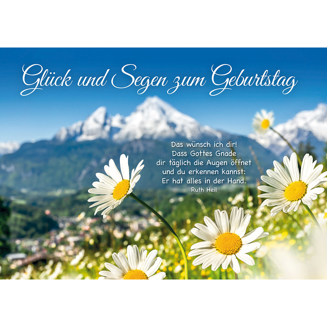 Glück & Segen zum Geburtstag