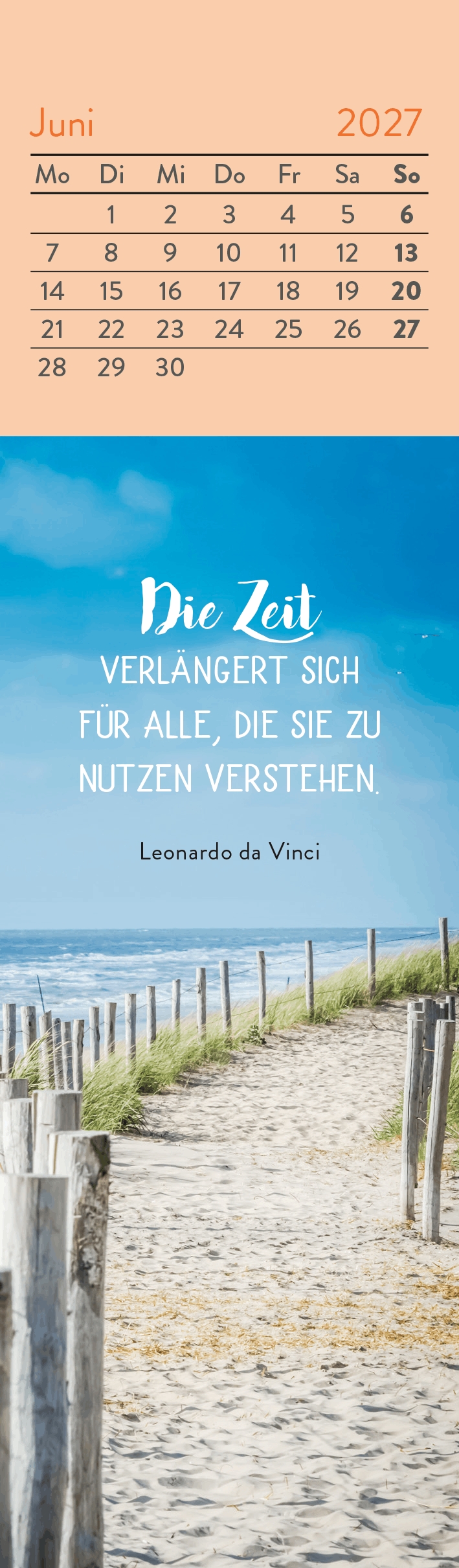 Lesezeichenkalender - Ein wenig Zeit für dich 2027