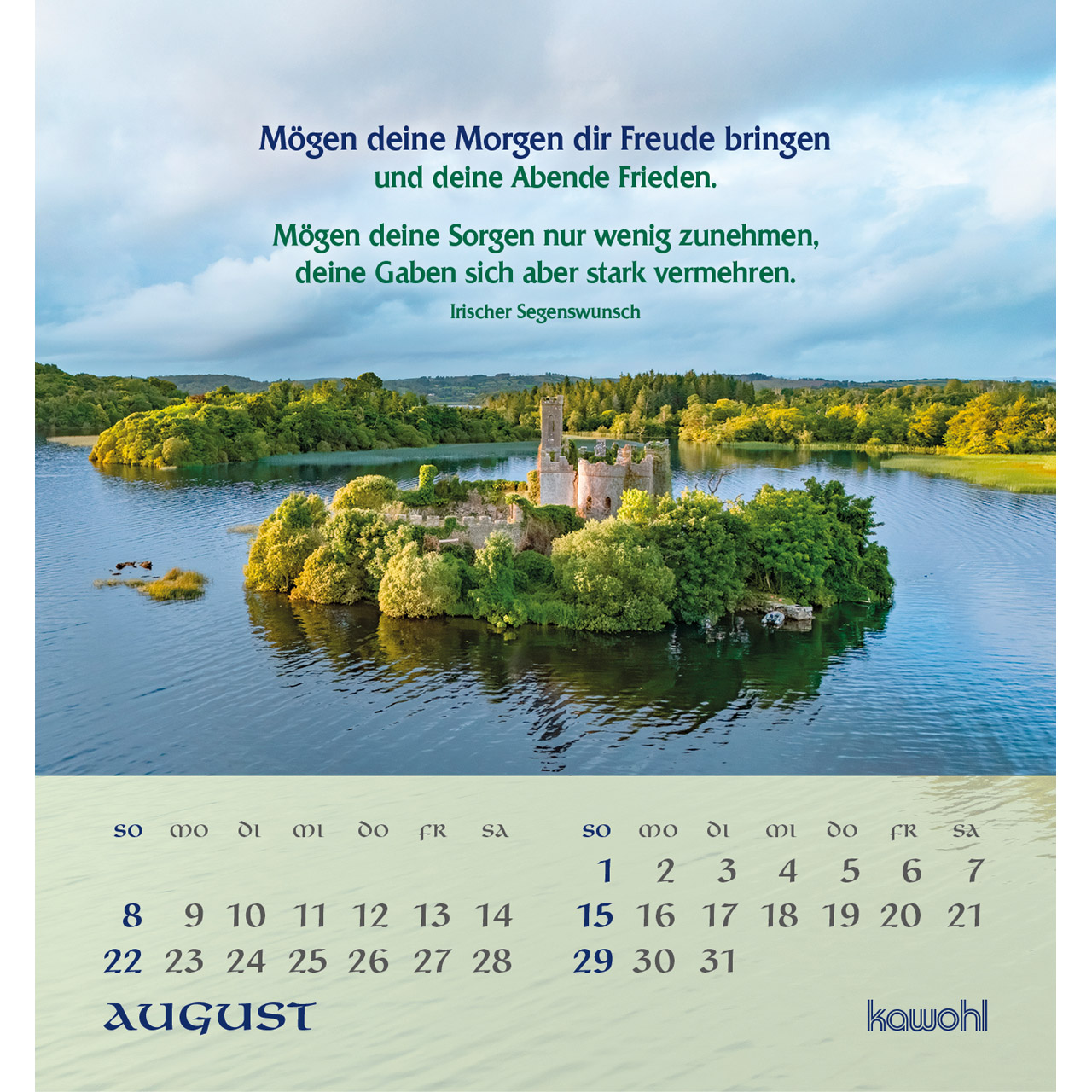 Aufstellkalender - Tiefen Frieden wünsche ich dir 2027
