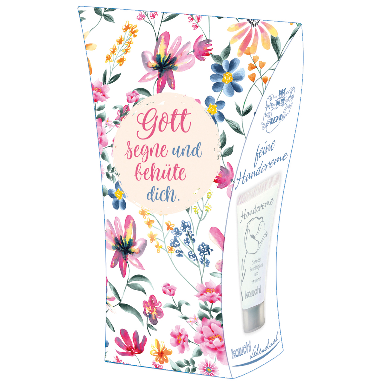 Handcreme - Gott segne und behüte dich - Blumen Grafik Muster