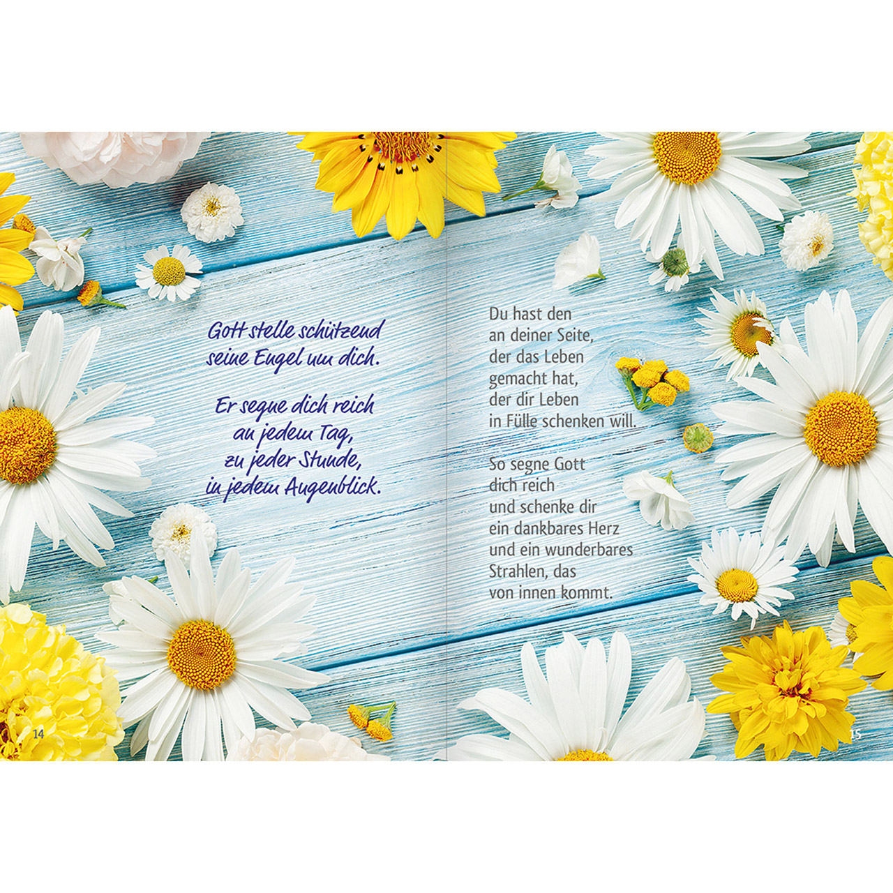 Grußheft - Der Segen Gottes umarme Dich - Tulpen Blumen Kranz