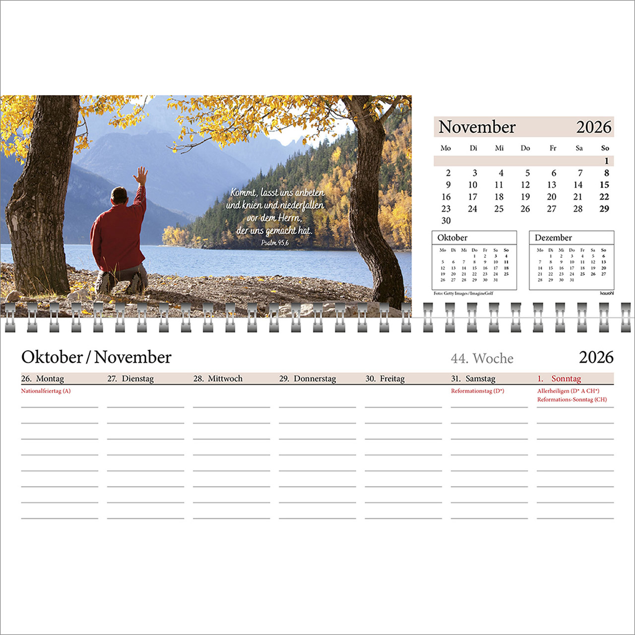 Tischkalender - In deine Hand leg ich den Tag 2026