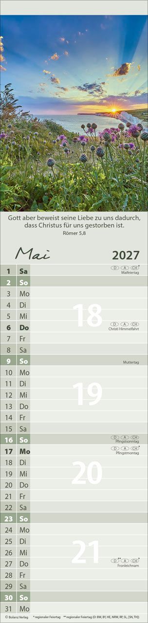Terminkalender - Für alle 2027 Streifenterminkalender