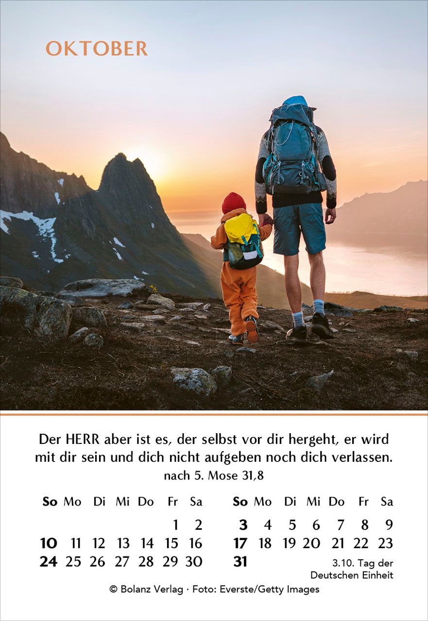 Aufstellkalender - Ein Jahr der Geborgenheit 2027
