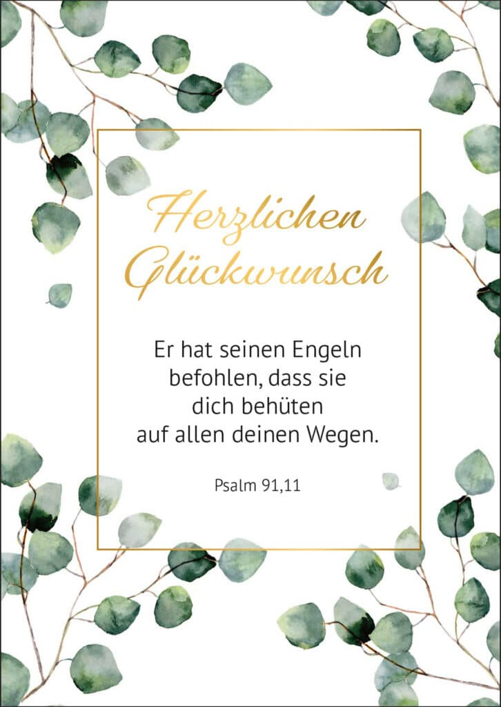 Faltkarte 'Herzlichen Glückwunsch'