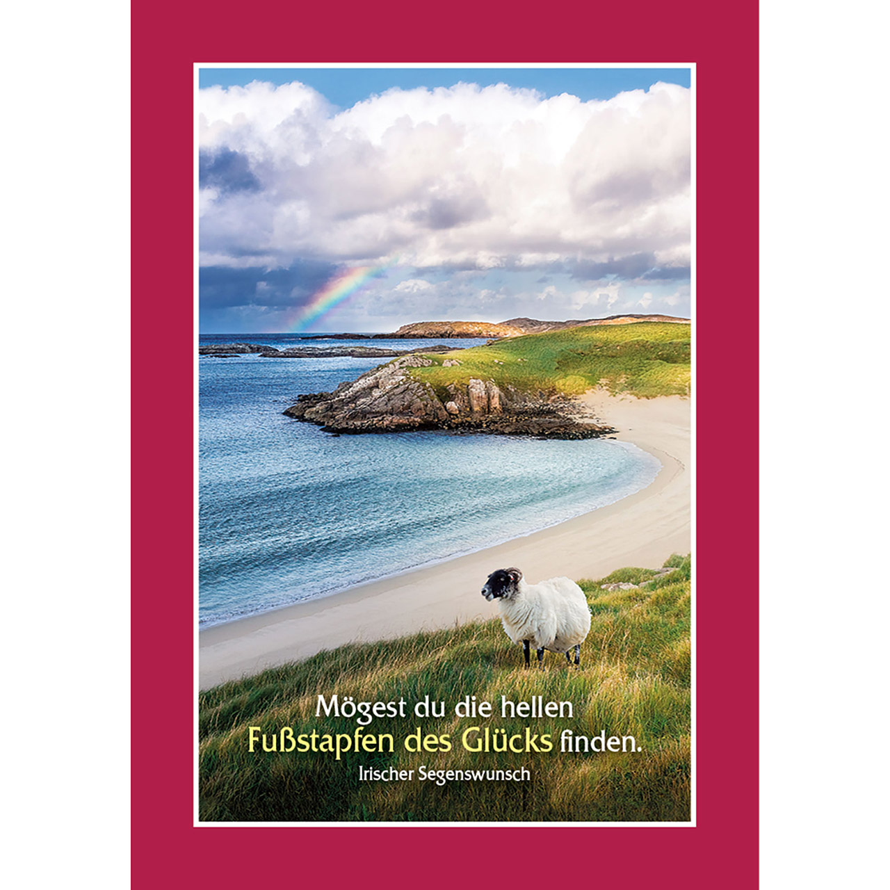 Aufkleberbuch - Möge Gott dein Leben segnen - Küste Meer Felsen