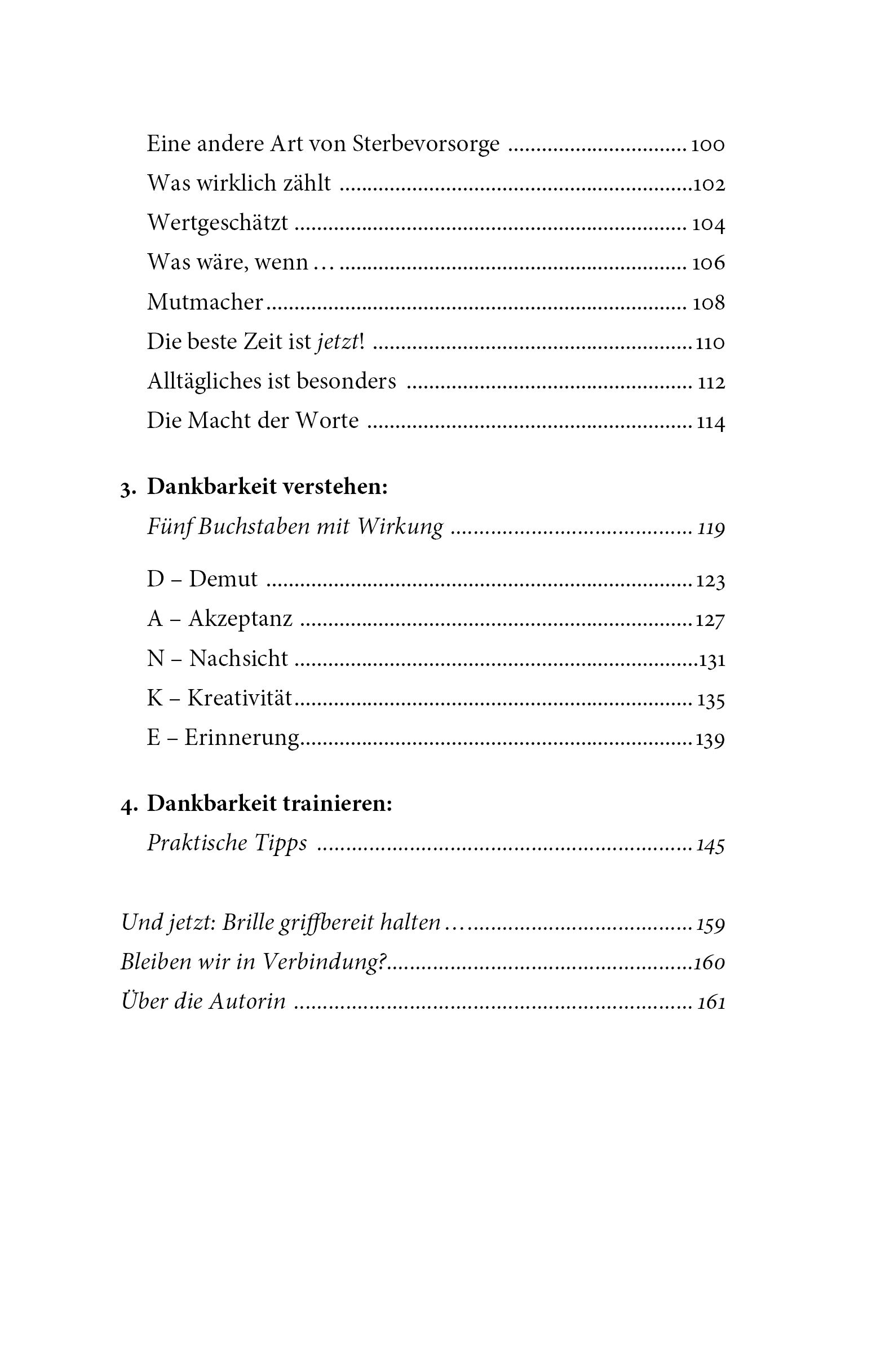 Buch - Die Brille der Dankbarkeit