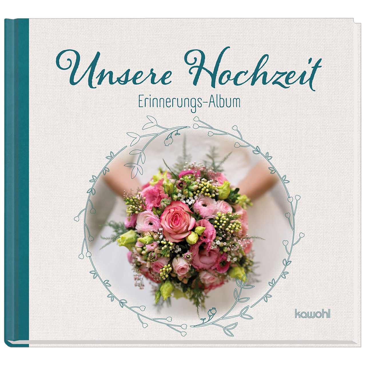 Unsere Hochzeit Buch - Unsere Hochzeit - Blumenstrauß Brautstrauß Braut Grafik