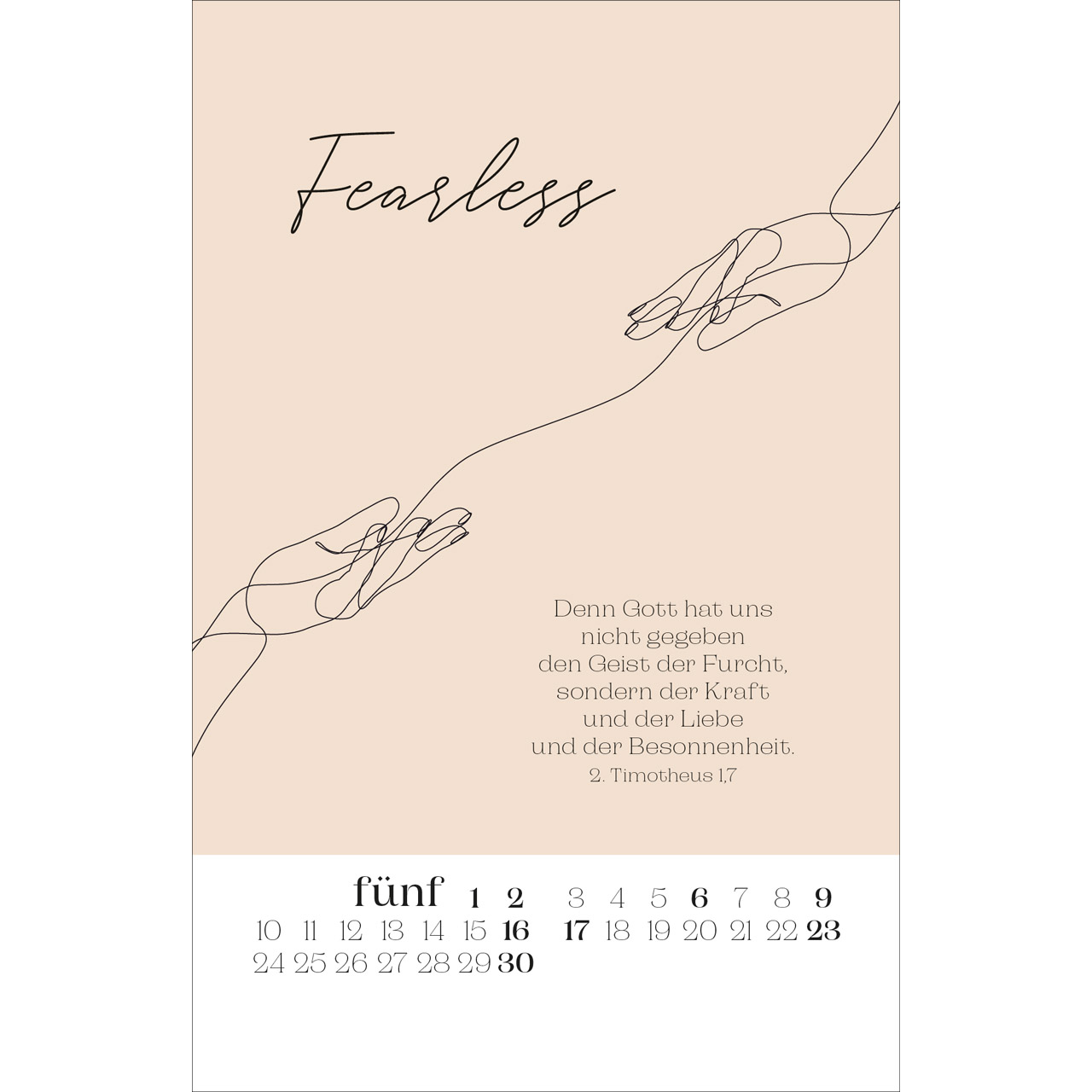 Postkartenkalender - Wonderfully made 2027