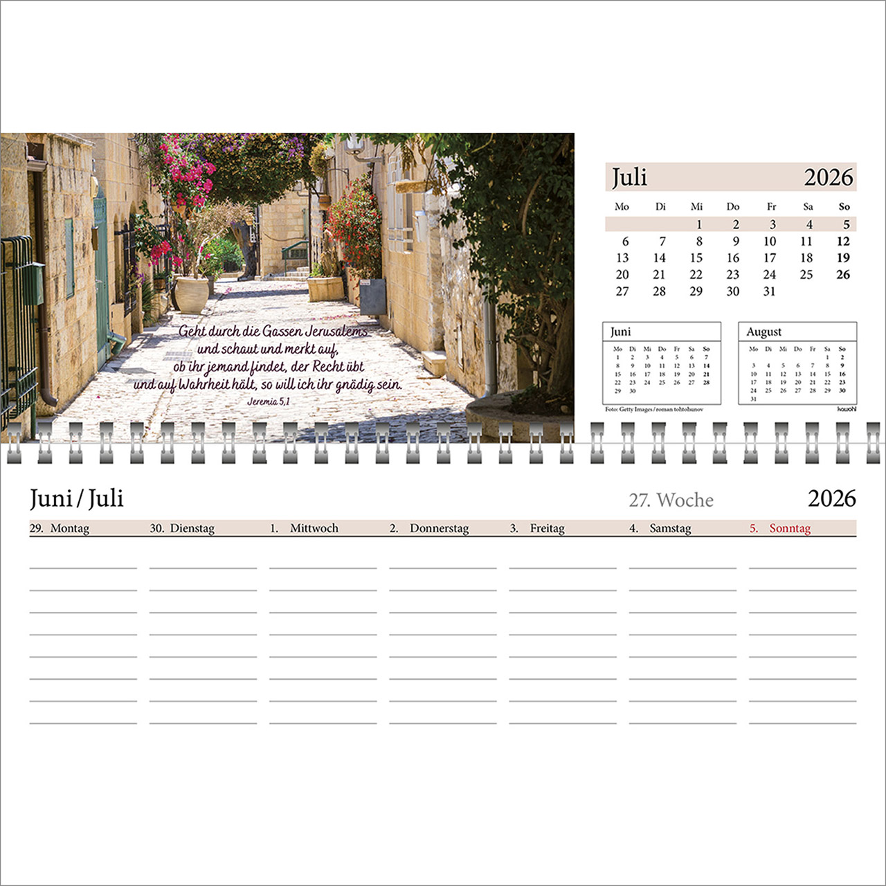 Tischkalender - In deine Hand leg ich den Tag 2026